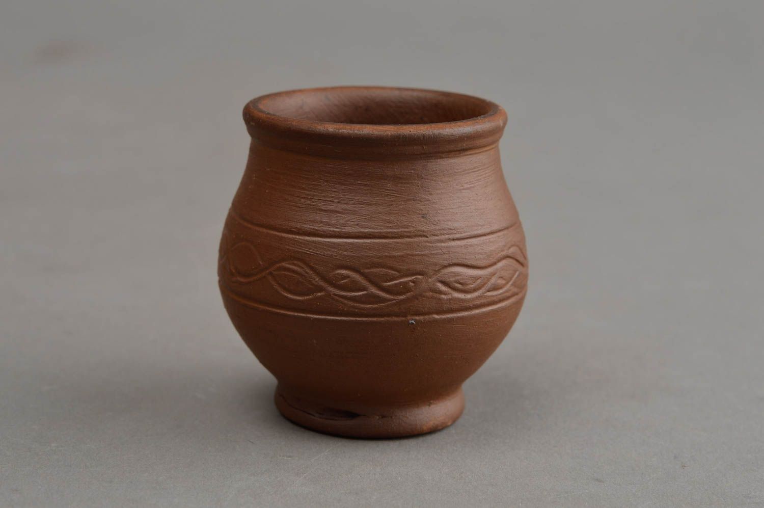 Vaso para chupito hecha a mano elemento decorativo cerámica para cocina  foto 2