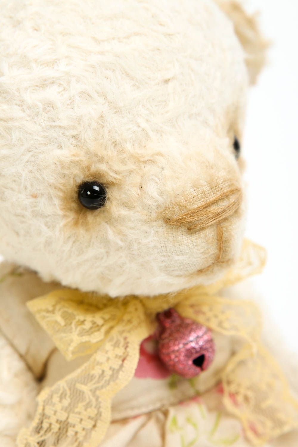 Peluche ourse faite main Jouet en tissu petit original Cadeau pour enfant photo 2