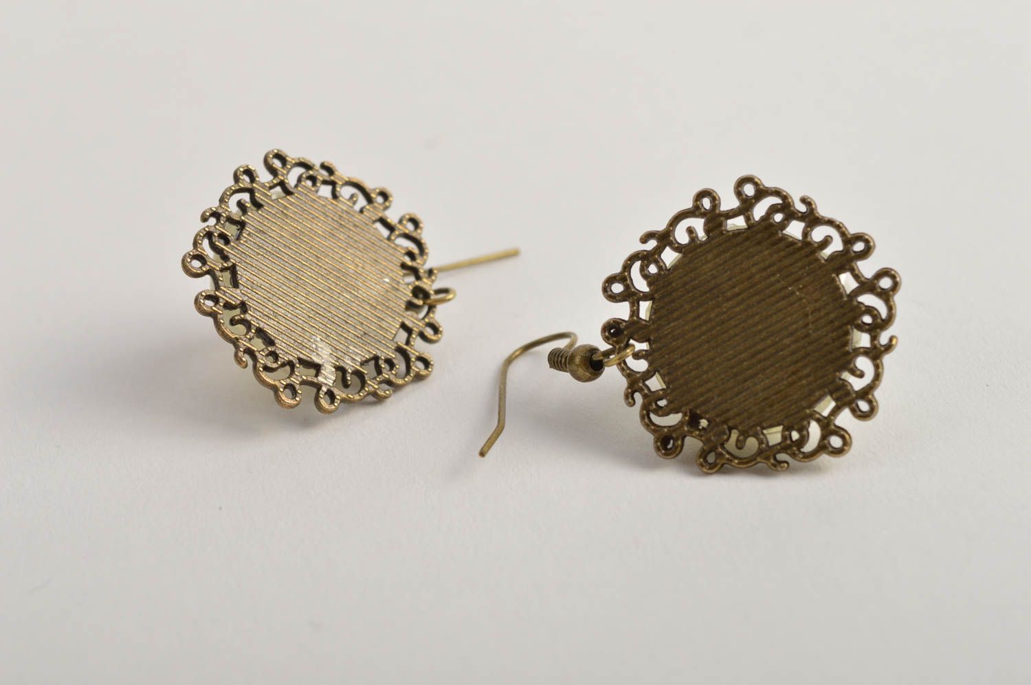 Handmade earrings flower jewelry epoxy resin vintage earrings gifts for girls photo 3