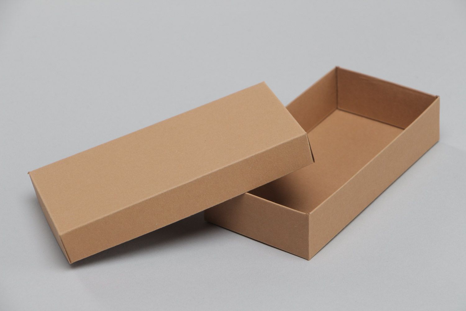Boîte en carton décorative faite main design original pour cadeau brune photo 4