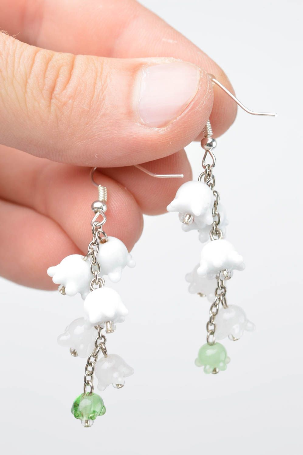Stylish handmade glass earrings lampwork earrings cool jewelry designs photo 5