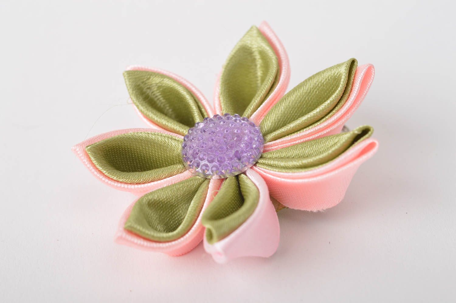 Children flower accessory handmade hair clip stylish hair clip for kids photo 2