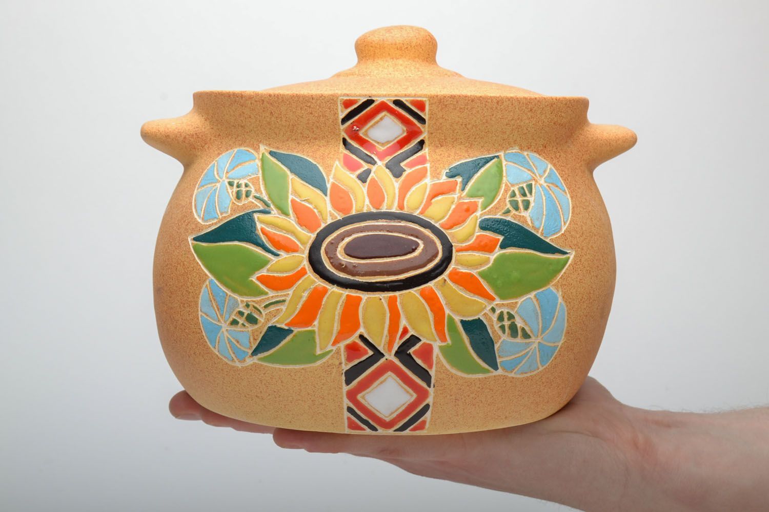 Beautiful ceramic pot for baking in the oven photo 5