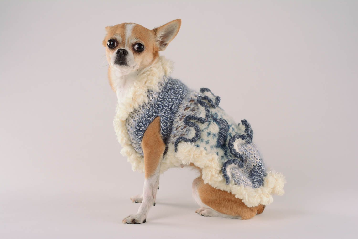 Robe pour chien en laine et mohair Conte hivernal photo 1