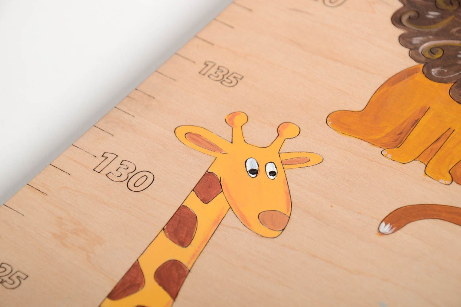 Messlatte für Kinder aus Holz handmade Wohn Accessoire Wanddeko Kinderzimmer  foto 5