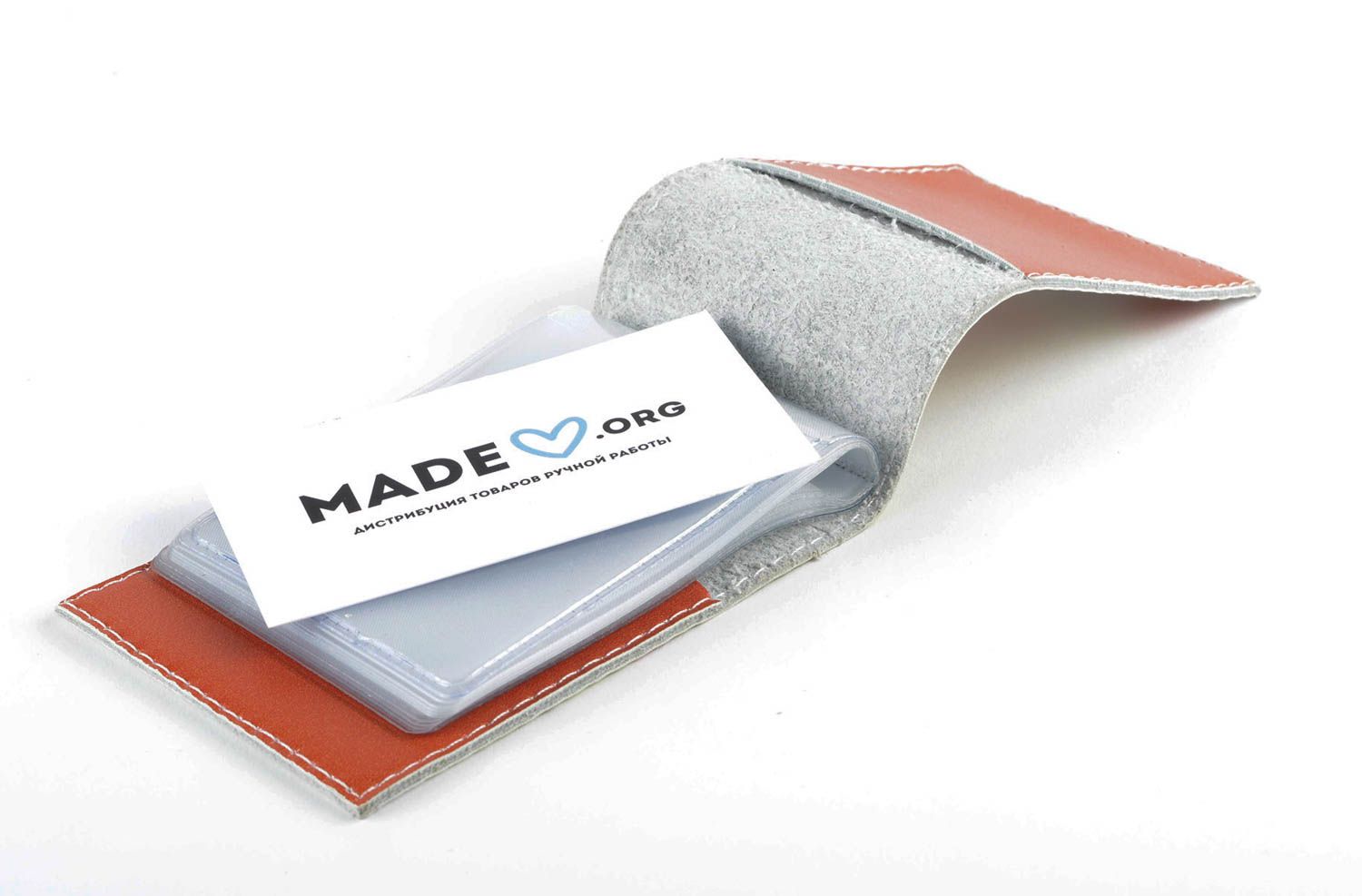 Handmade business card holder designer accessory leather purse for girls photo 4