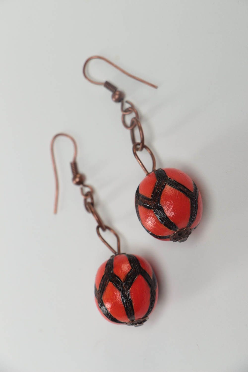 Fashion earrings wooden jewelry ladies earrings ball earrings gifts for women photo 2