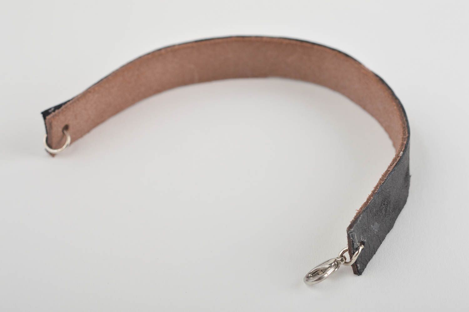 Handmade Designer Schmuck Leder Armband Accessoires für Frauen mit Nieten Sterne foto 3