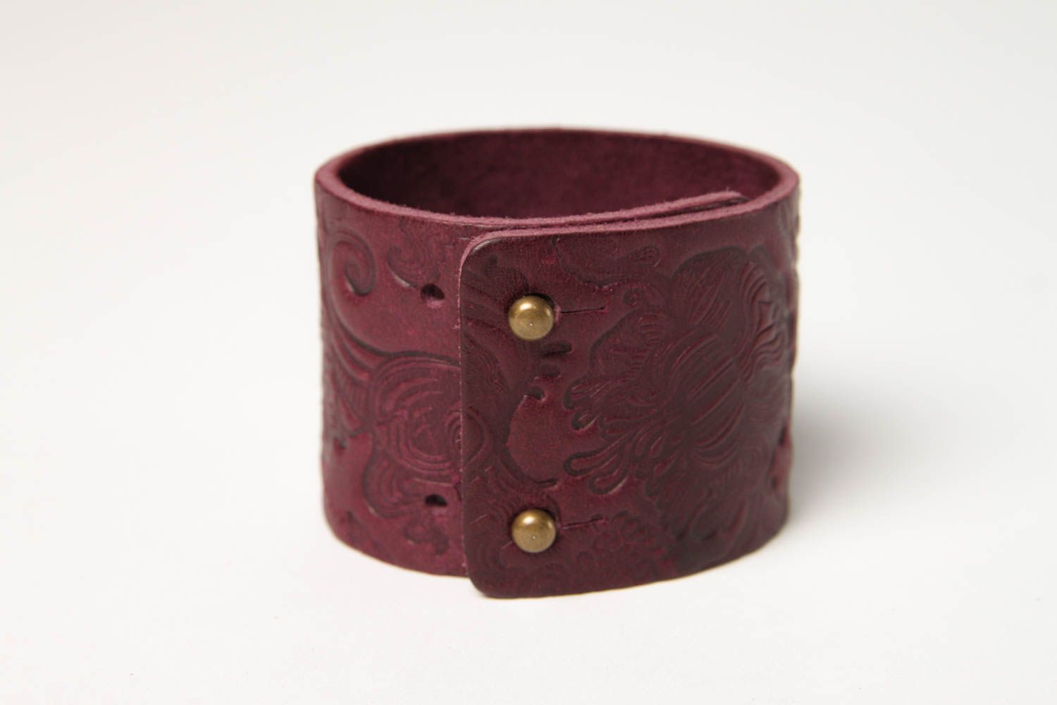 Stylish handmade wrist bracelet leather goods cool accessories for girls photo 3