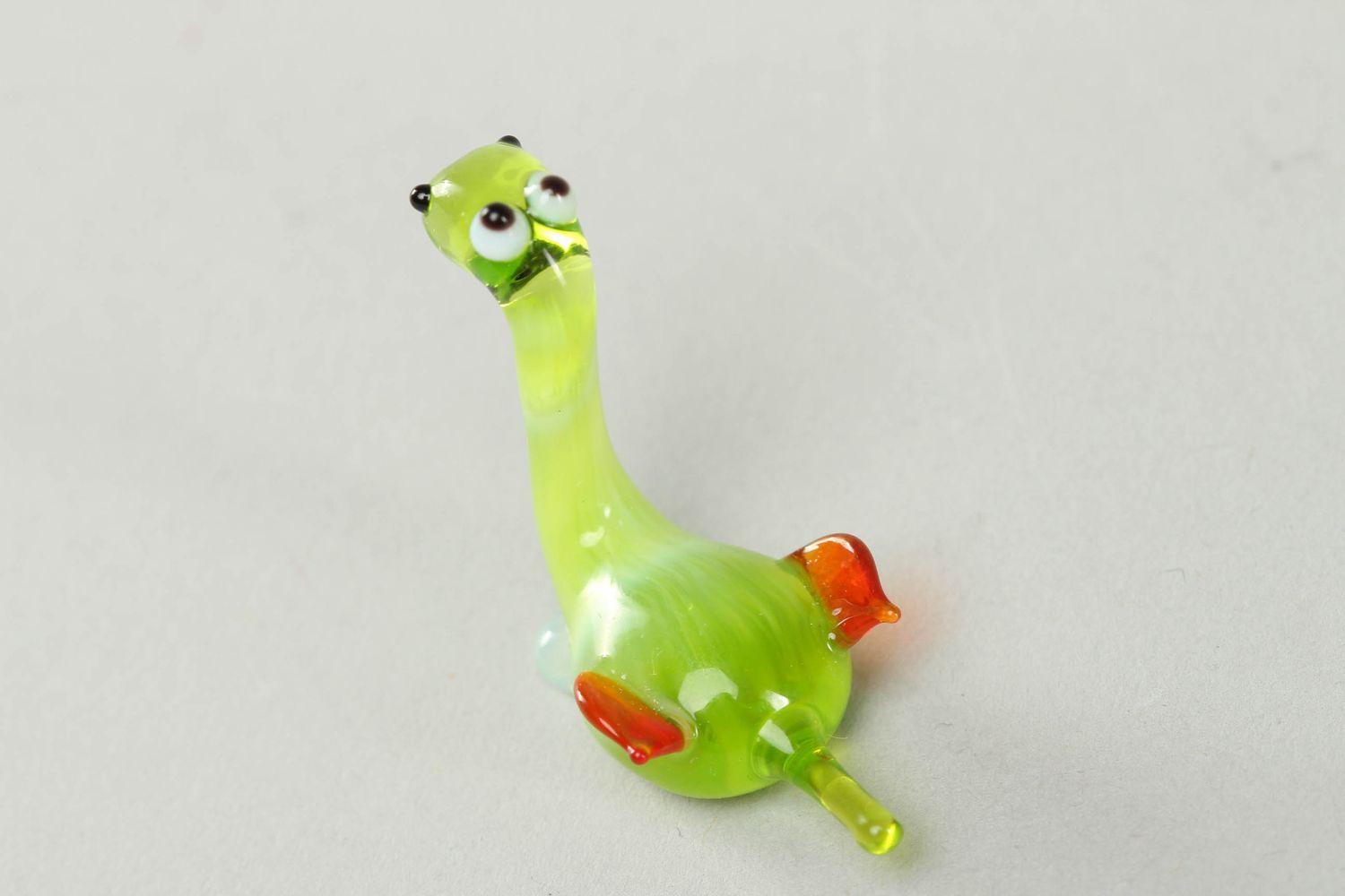 Figurine en verre artisanale Dragon vert photo 3