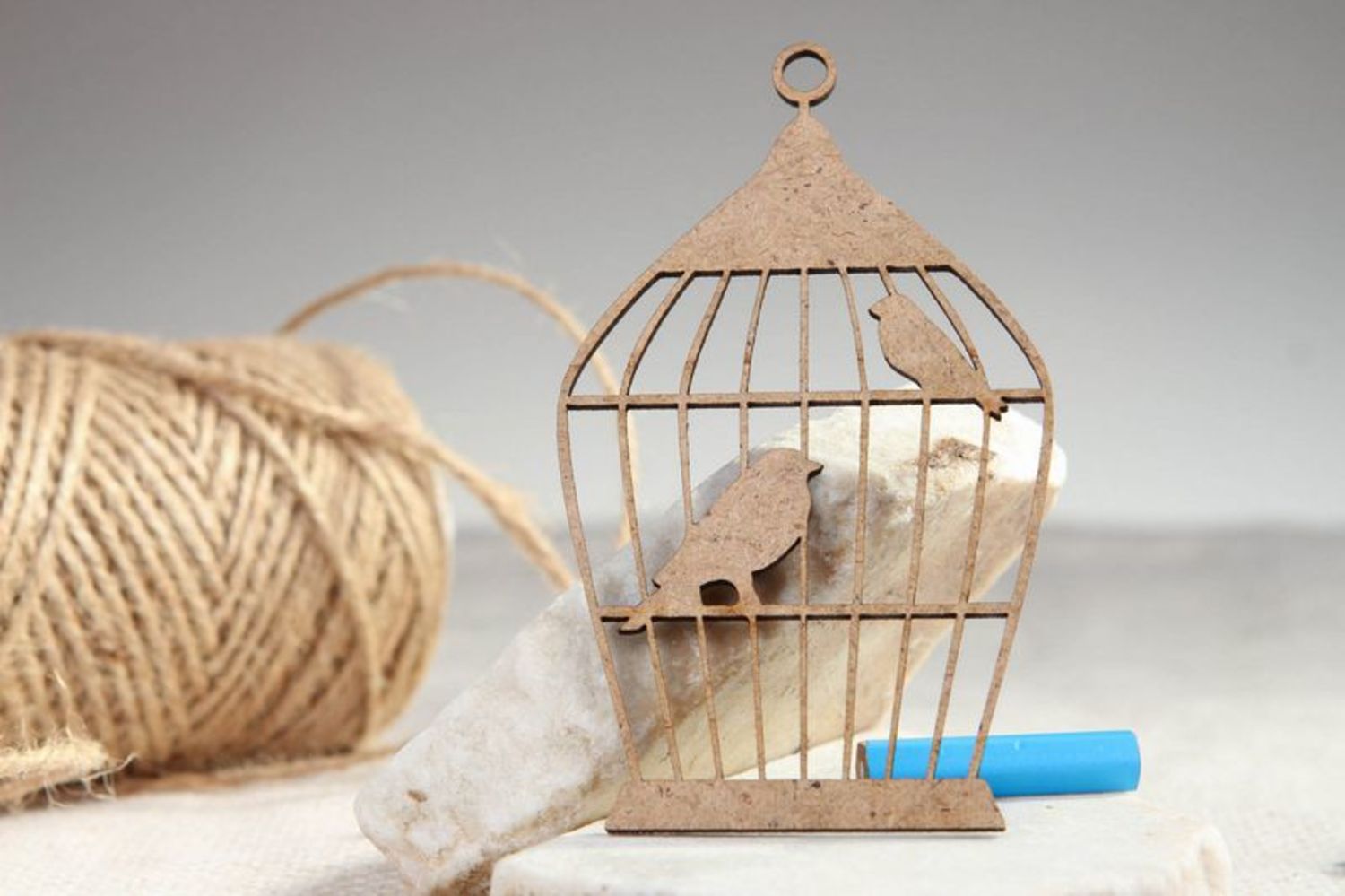 Chipboard Birds in the cage photo 4