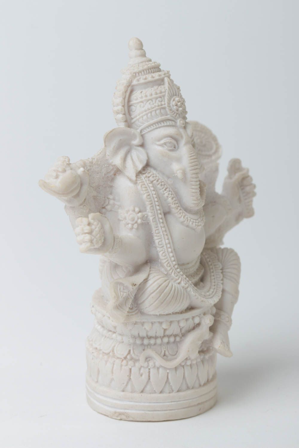Handmade Ganesha Figur kleine Dekofigur Haus Dekoration Rohling zum Bemalen foto 2