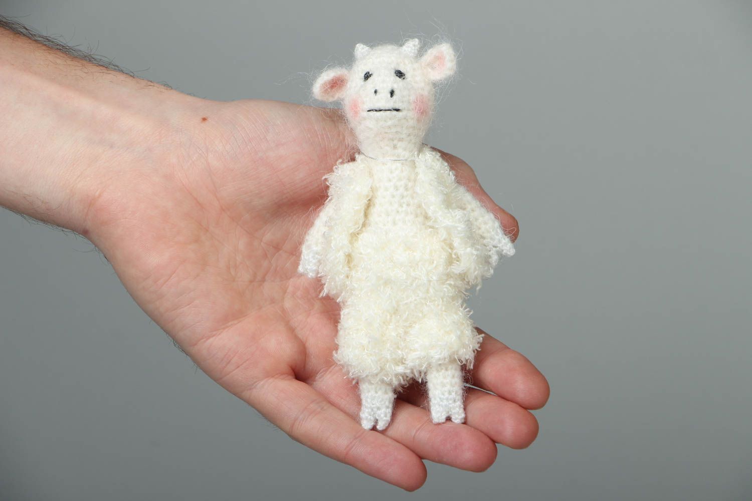 Soft crochet toy Little Goat photo 4