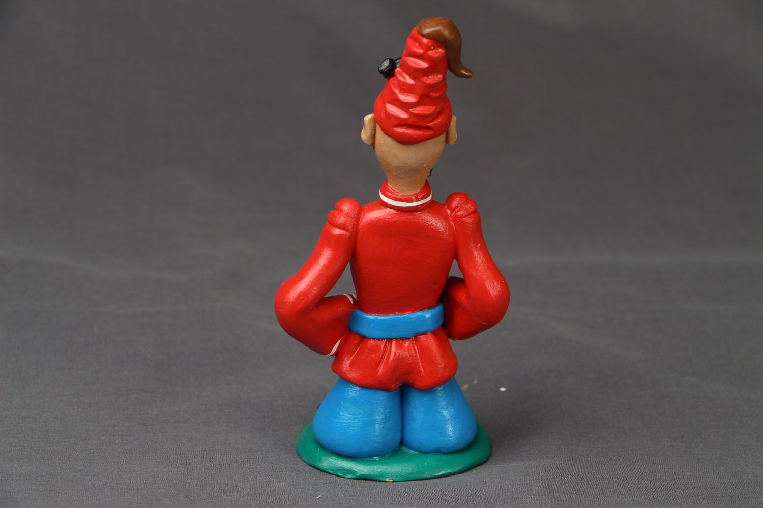 Clay figurine Cossack with a Sword photo 3