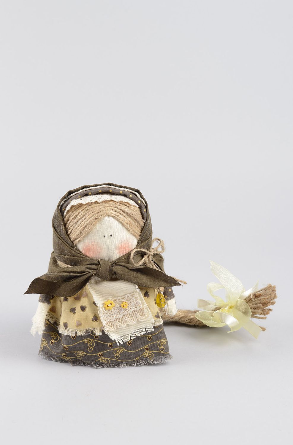 Muñeca de trapo folklórica hecha a mano decoración de hogar regalo original foto 1