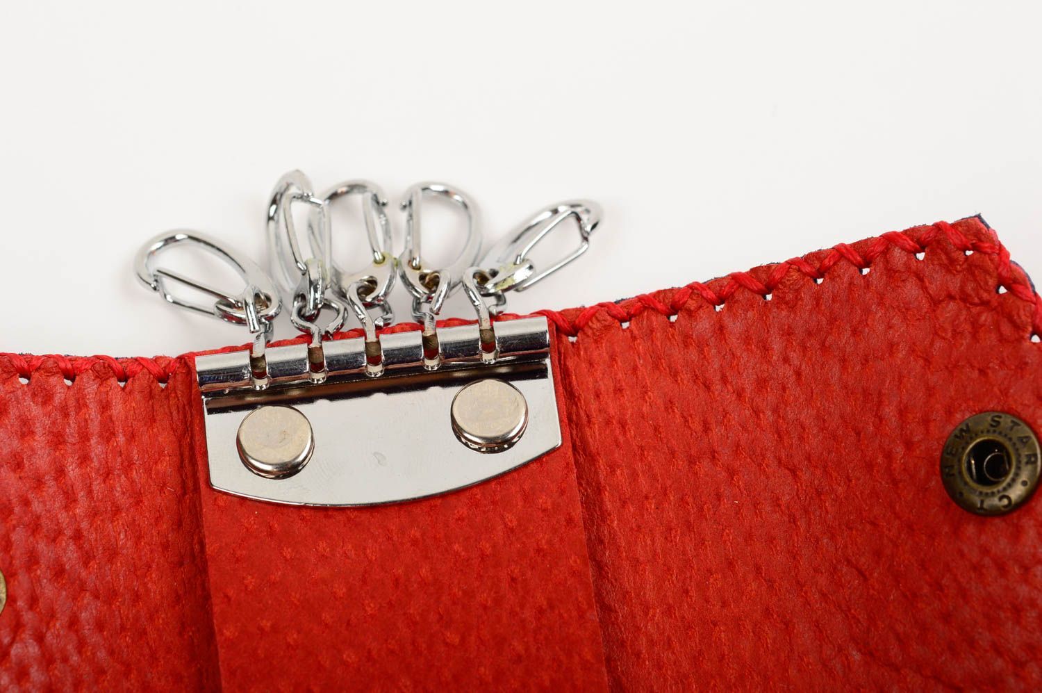 Stylish handmade leather key case for women designer accessories gift ideas photo 5