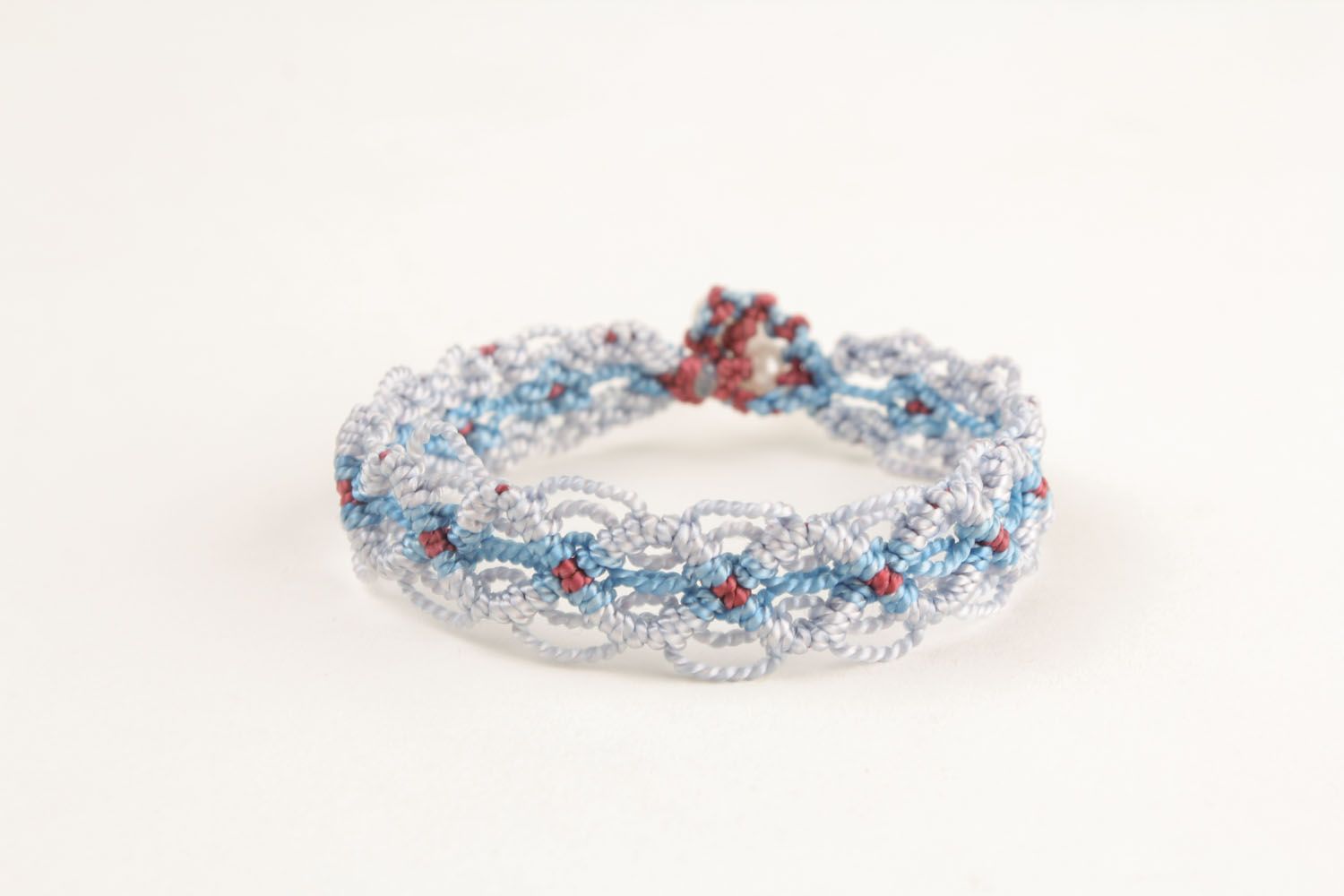 Elegant textile bracelet photo 4