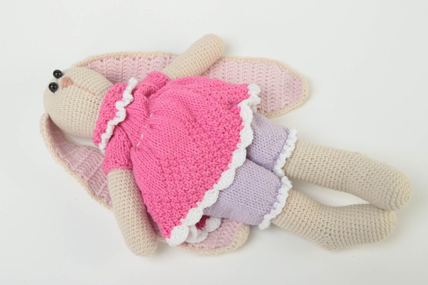 Peluches para niños hechos a mano regalo original juguetes tejidos de algodón foto 2