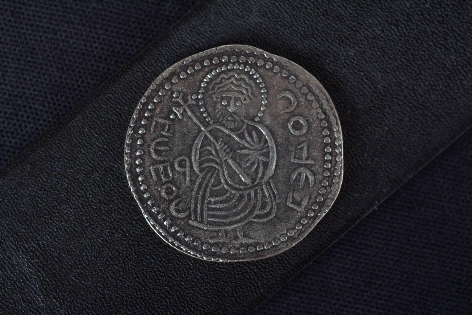 Копия монеты handmade редкая монета посеребренная старая монета декор Святополка фото 3