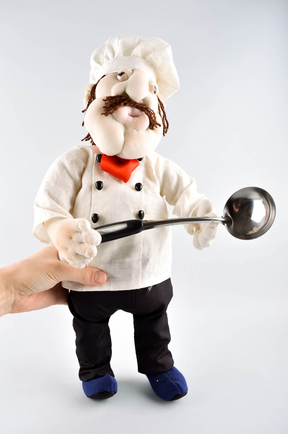 Muñeco decorativa hecha a mano souvenir original juguete de colección Cocinero foto 5