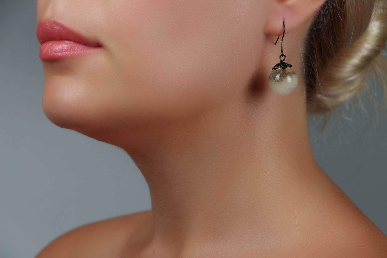 Earrings with dandelions photo 4