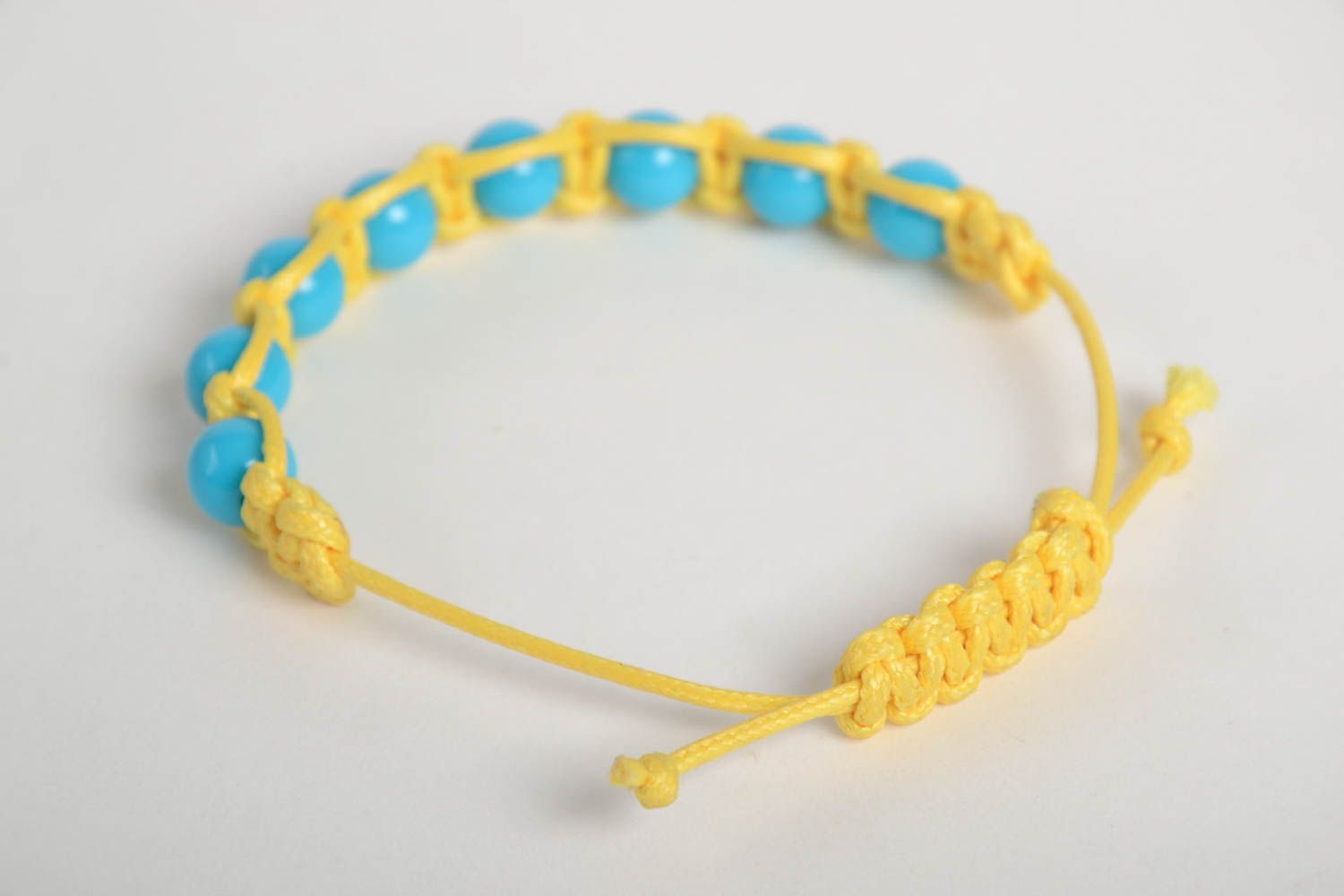 Handmade bright female bracelet unusual elegant bracelet summer accessory photo 4