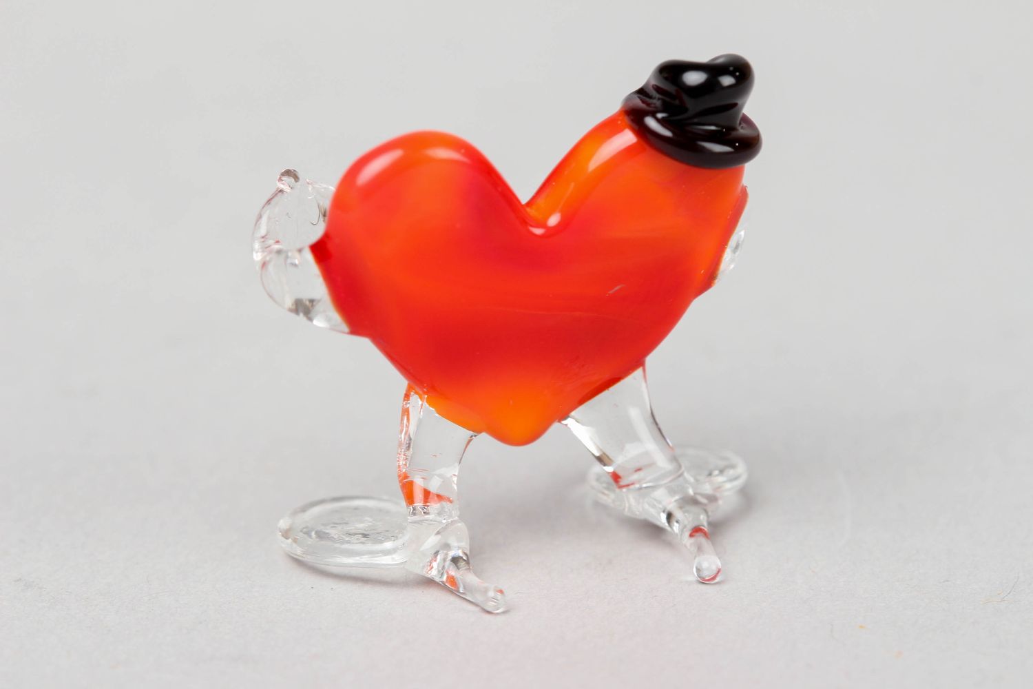Figura en miniatura de vidrio Corazón caballero foto 2