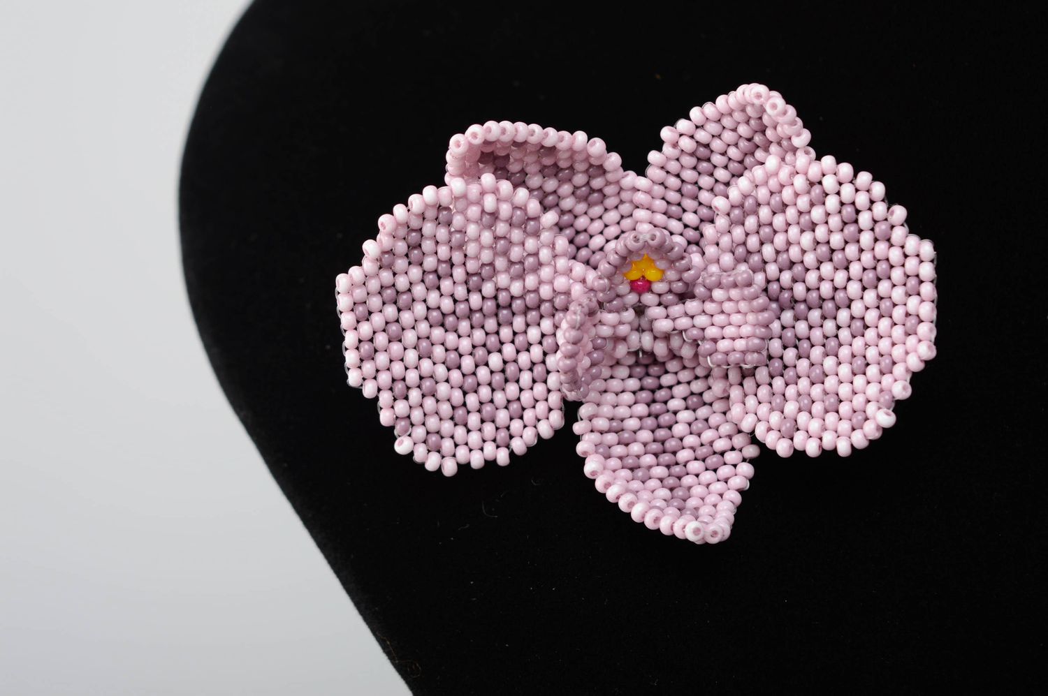 Spilla di perline fatta a mano accessori originali d'autore fiore carino foto 4