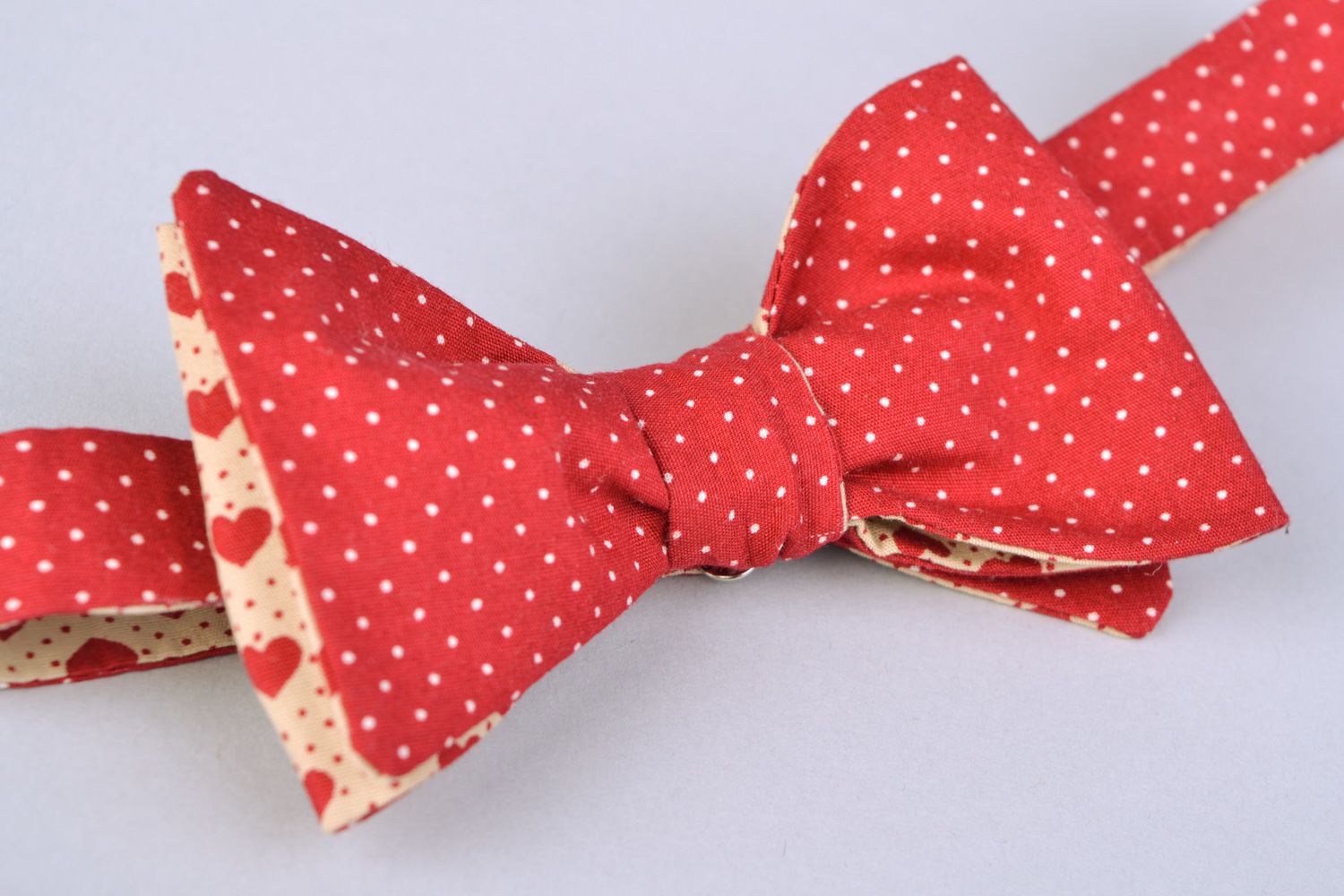 Homemade fabric bow tie photo 5