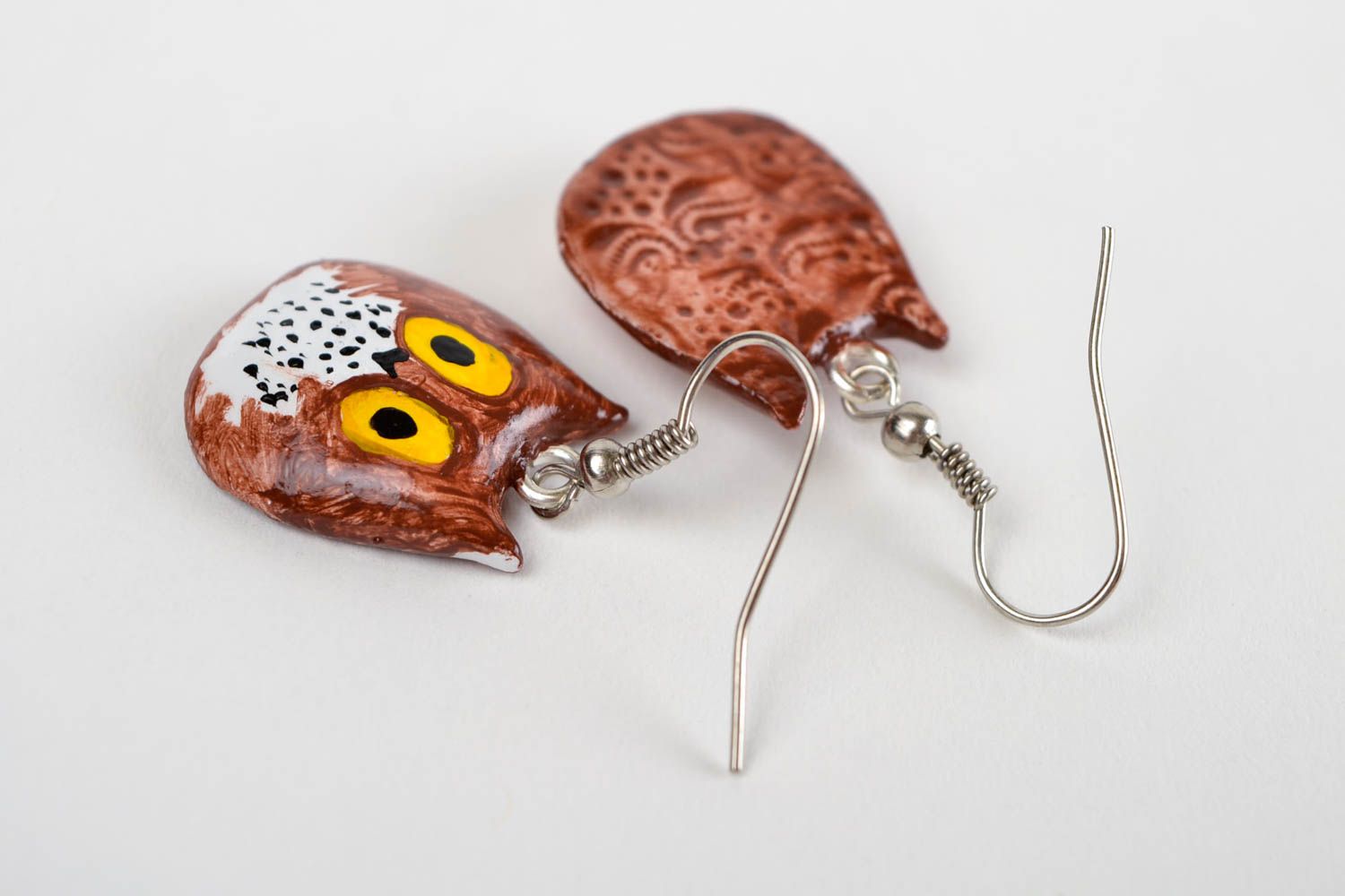 Handmade fashion earrings polymer clay designer jewelry cute earrings cool gifts photo 5