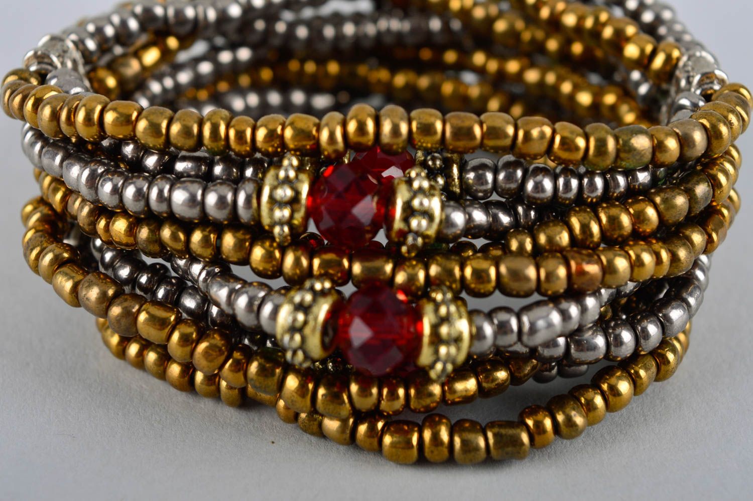 Handmade beaded necklace and bracelet designer stylish jewelry set for woman photo 5