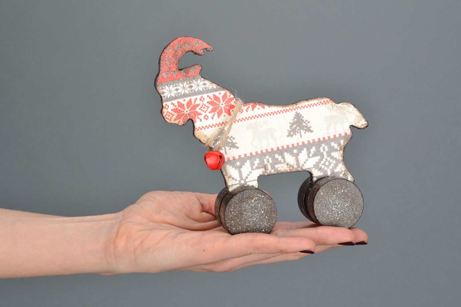 Decoupage wooden toy photo 2