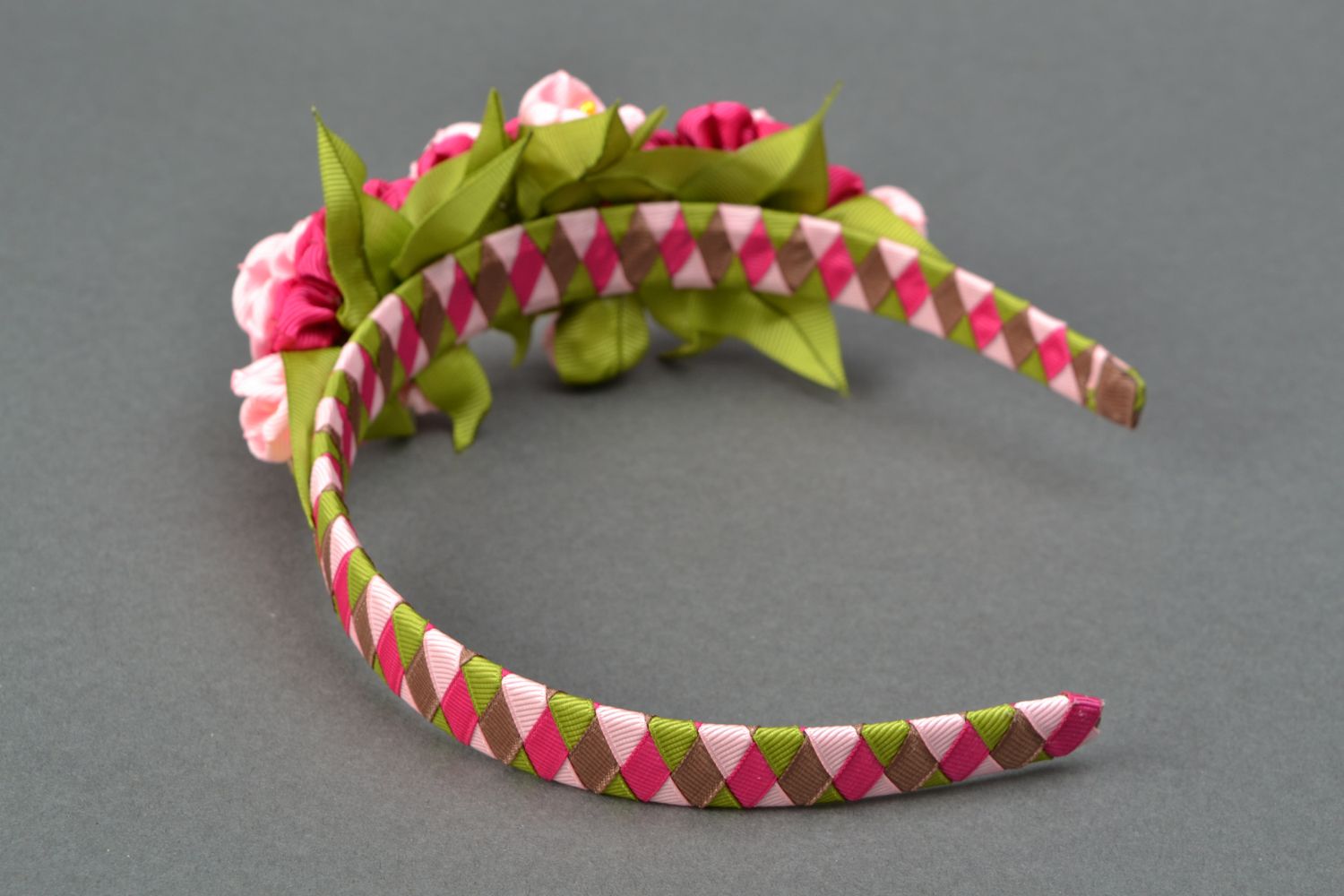 Rep ribbon flower headband  photo 4