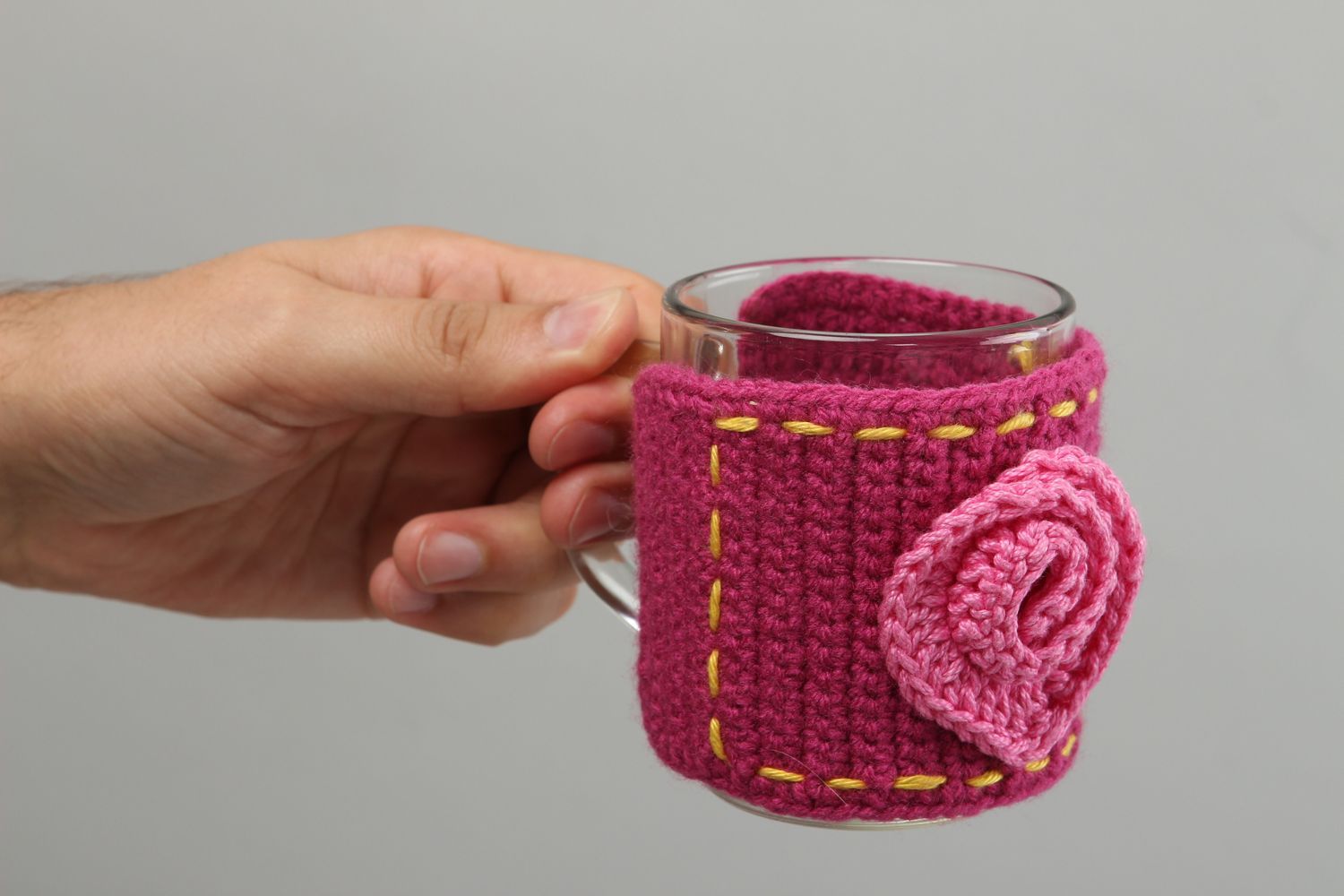Cobertor tejido a crochet hecho a mano accesorio de cocina regalo original foto 5