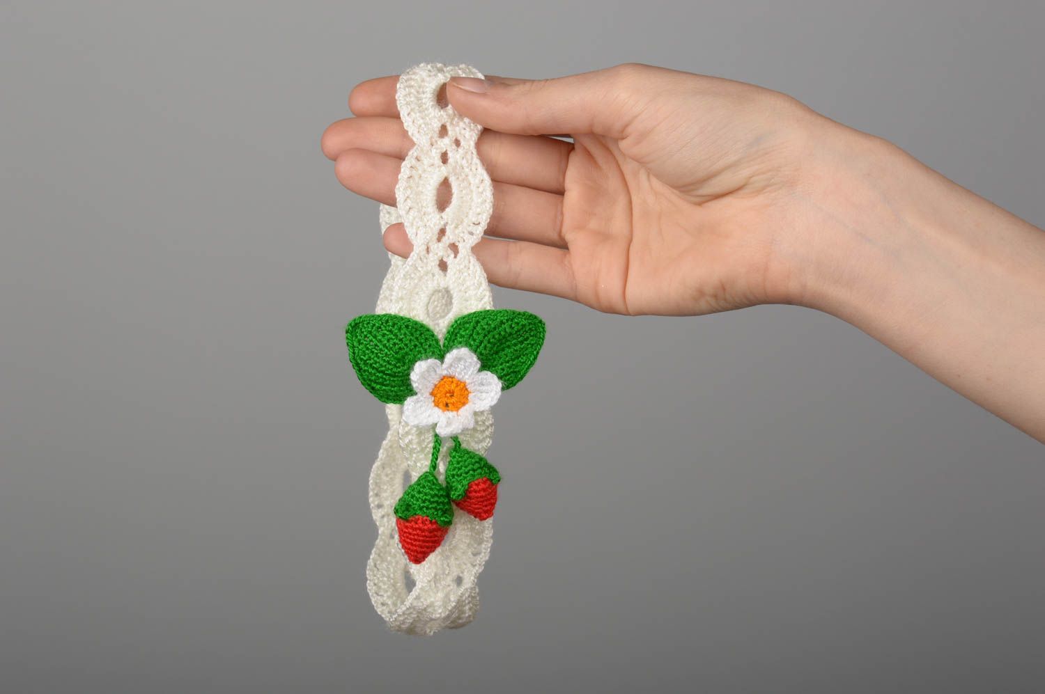 Beautiful handmade crochet headband hair band head accessories gifts for kids photo 1