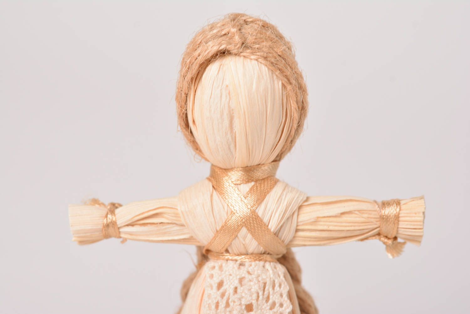 Игрушка из соломы хэнд мэйд славянский оберег кукла из соломы Панночка фото 4