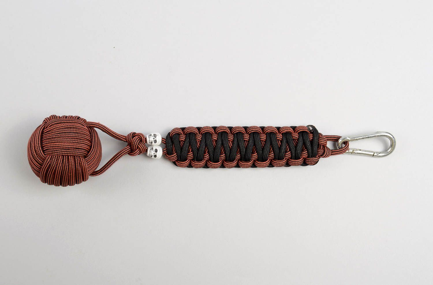 Unusual handmade cord keychain woven keychain design phone charm cool keyrings photo 4