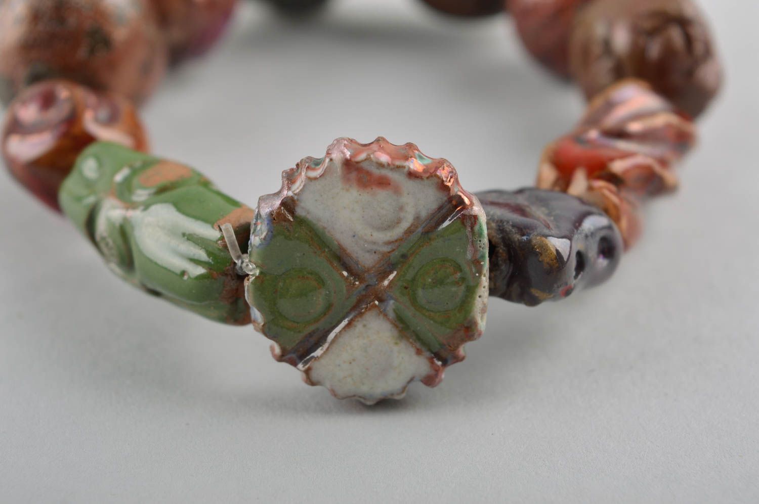 Womens handmade ceramic bracelet wrist bracelet designs trendy jewelry photo 4