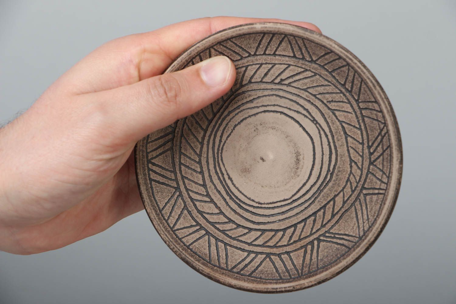 Keramik Untertasse mit Muster foto 4