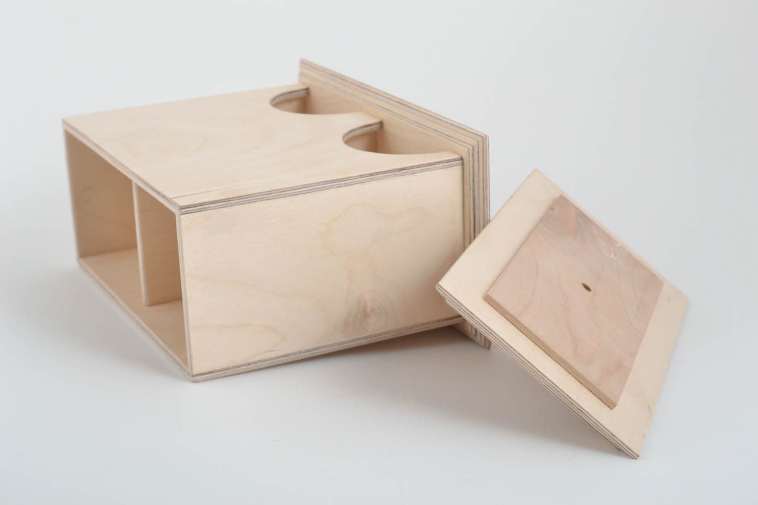 Beautiful handmade wooden blank box wooden tea bag box art materials gift ideas photo 5