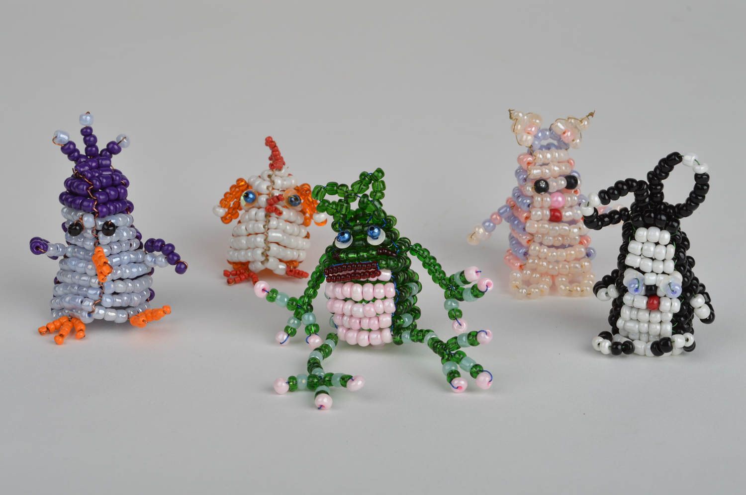 Handpuppen Tiere handmade Puppentheater Spielzeuge Handpuppen Kinder Set 5 Stück foto 2