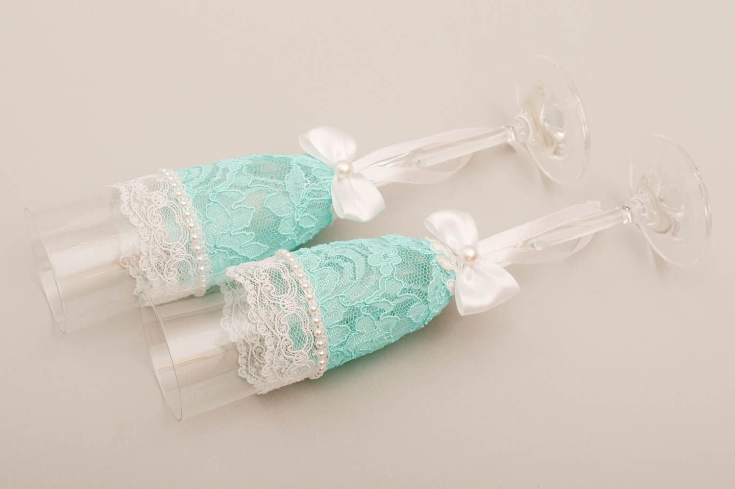 Handmade wedding glasses 2 decorative wine glasses wedding decor wedding gifts photo 4