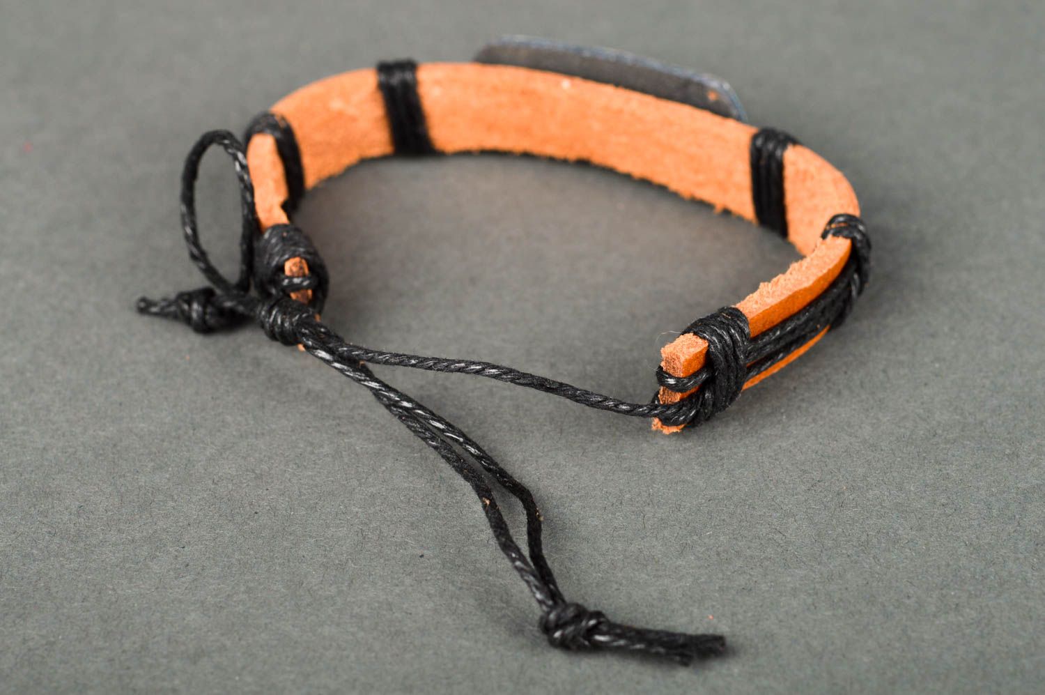 Handmade leather bracelet thread jewelry summer accessory present for women photo 5