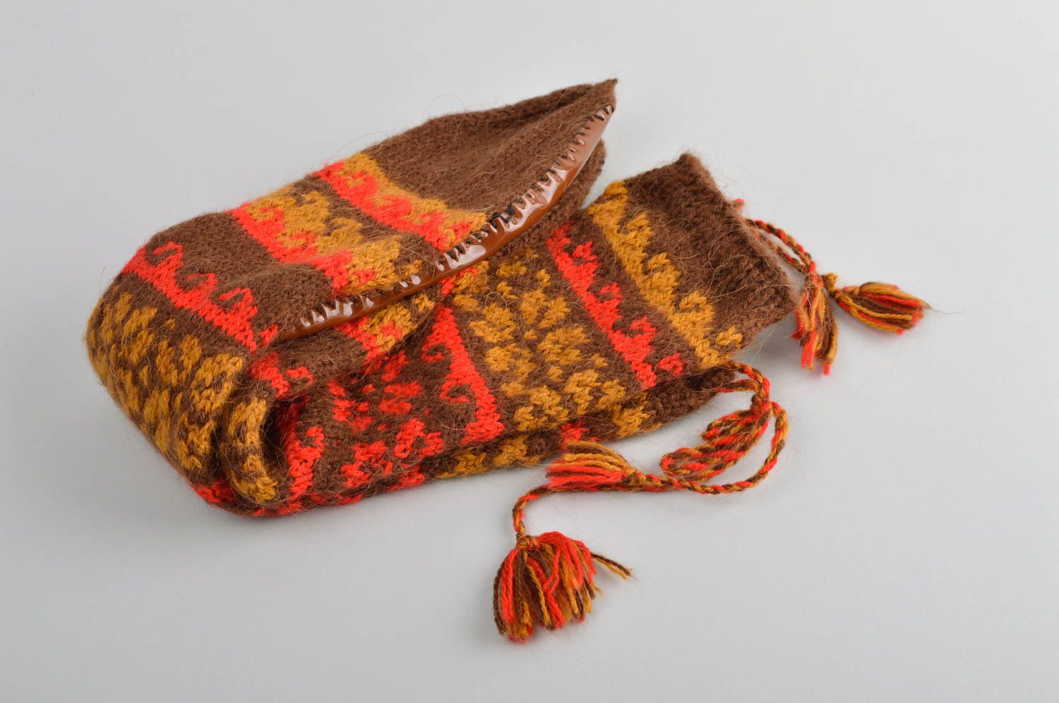 Calcetines de lana artesanales tejidos ropa para mujer regalo original foto 5