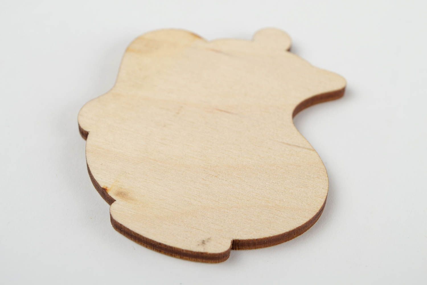 Lovely materials for creative work unusual stylish blank wooden cute accessory photo 5