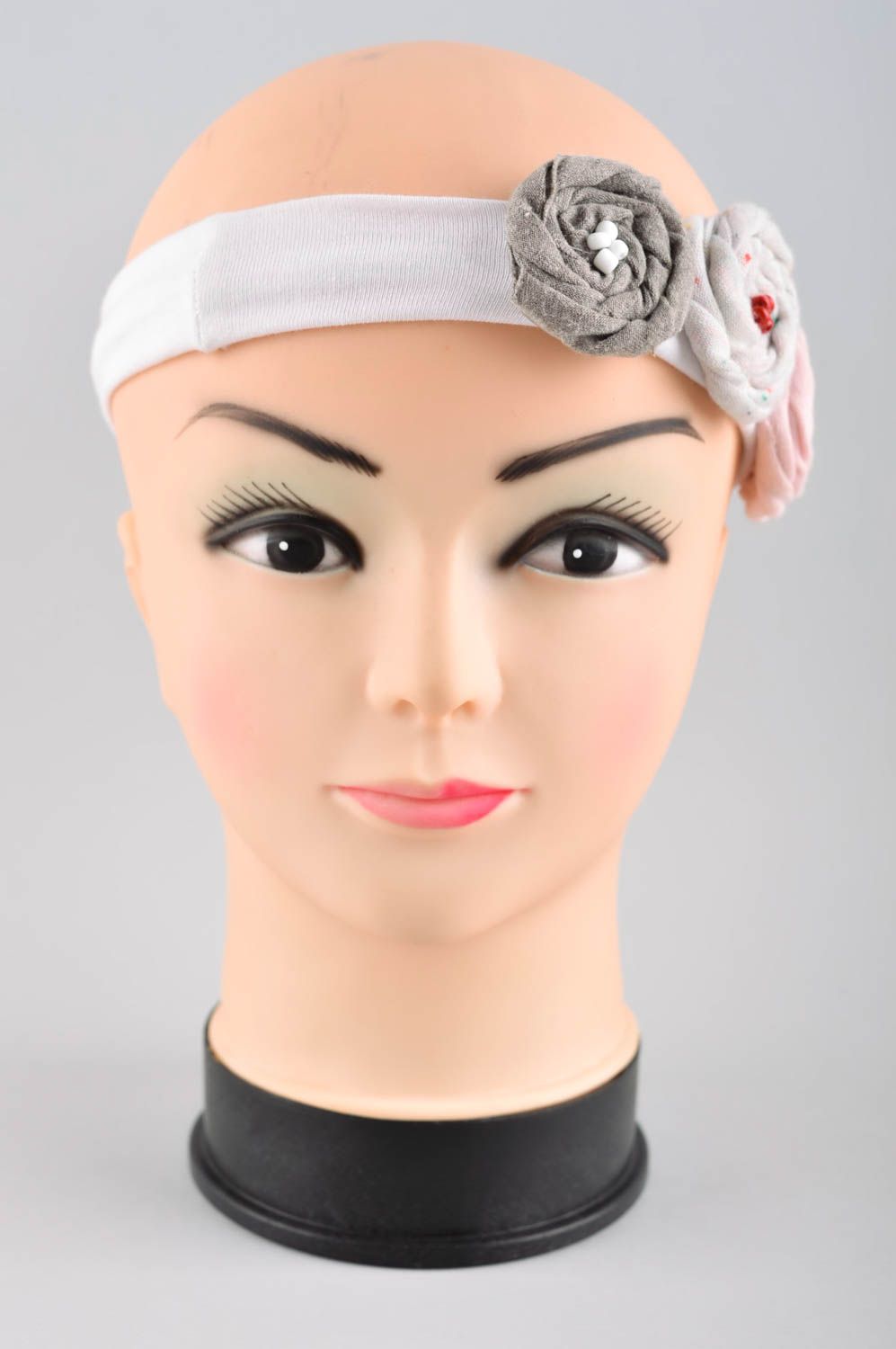 Handmade Mädchen Haarschmuck Haarband mit Blume Accessoire für Haare elegant foto 2