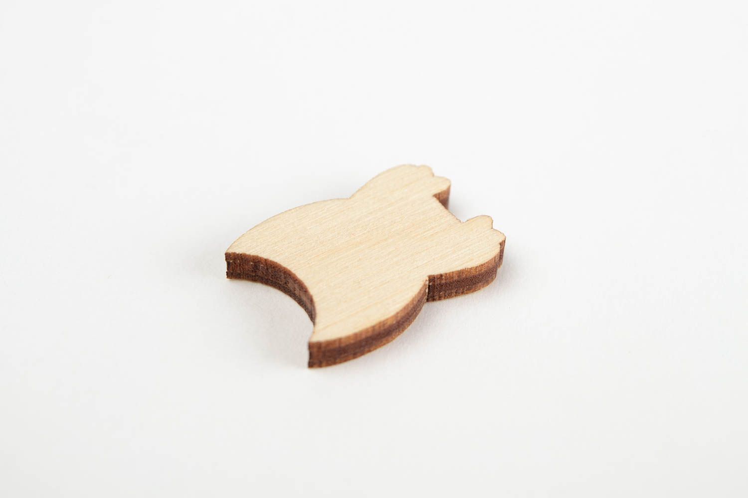 Handmade Figur zum Bemalen Holz Rohling Haus Dekoration Holz Schmuck Eule foto 5