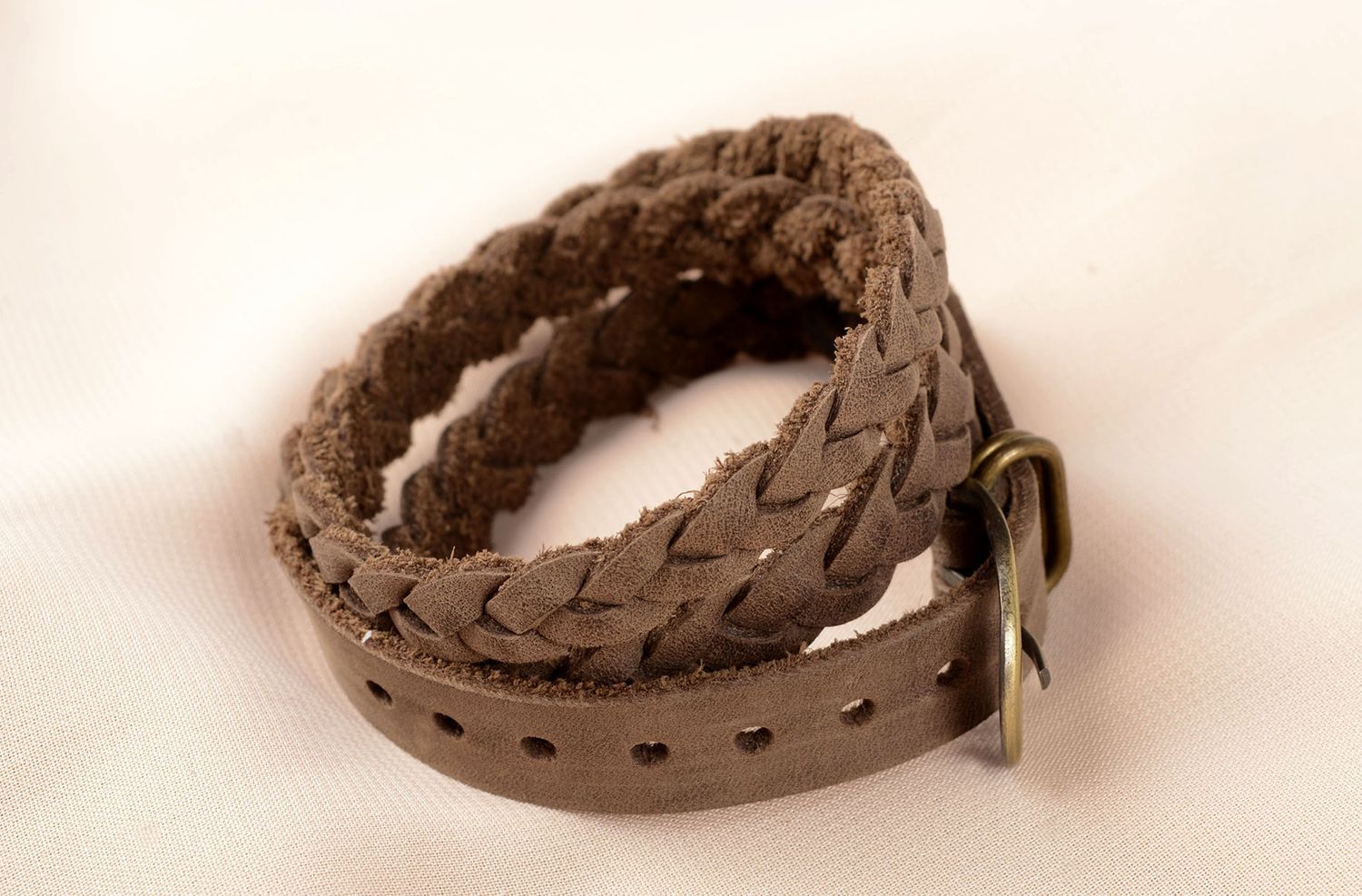 Unusual handmade leather bracelet fashion trends artisan jewelry leather goods photo 5