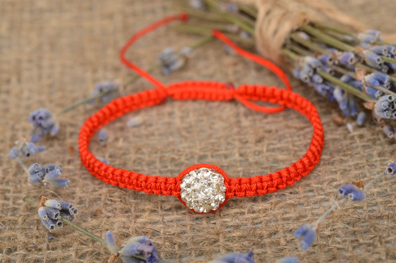 Beautiful handmade thin braided bracelet textile wrist bracelet jewelry designs photo 1