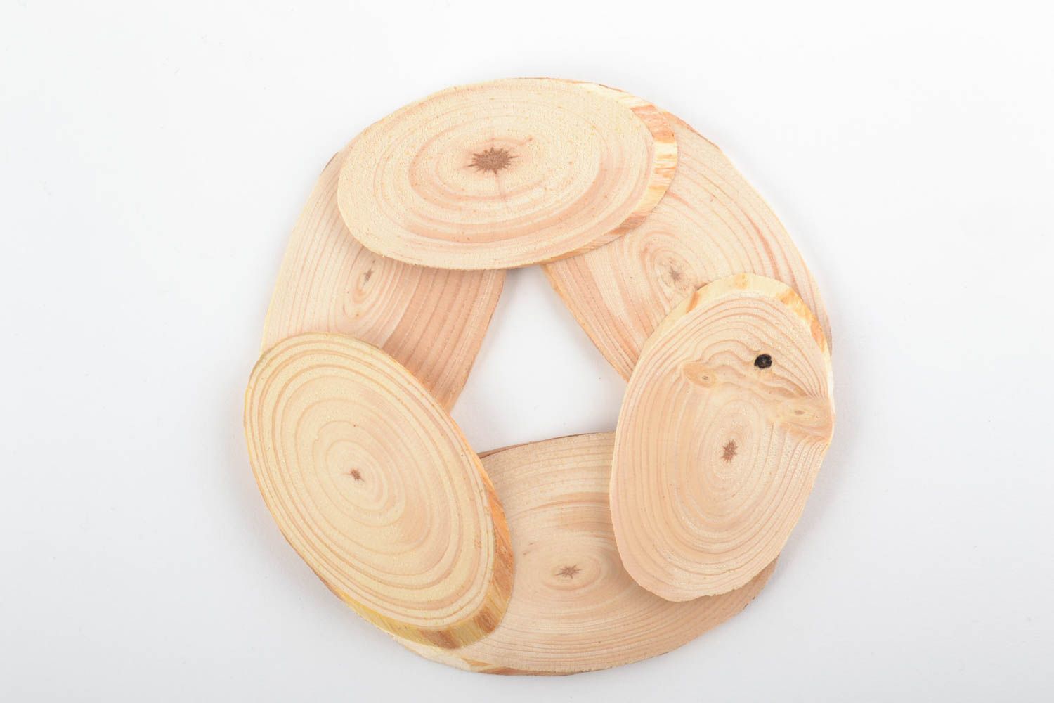 Bequemer schöner handmade Holz Untersetzer für heiße Töpfe Küchen Dekor foto 3
